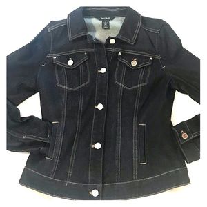 White House Black Market Stretch Denim Jacket.  M